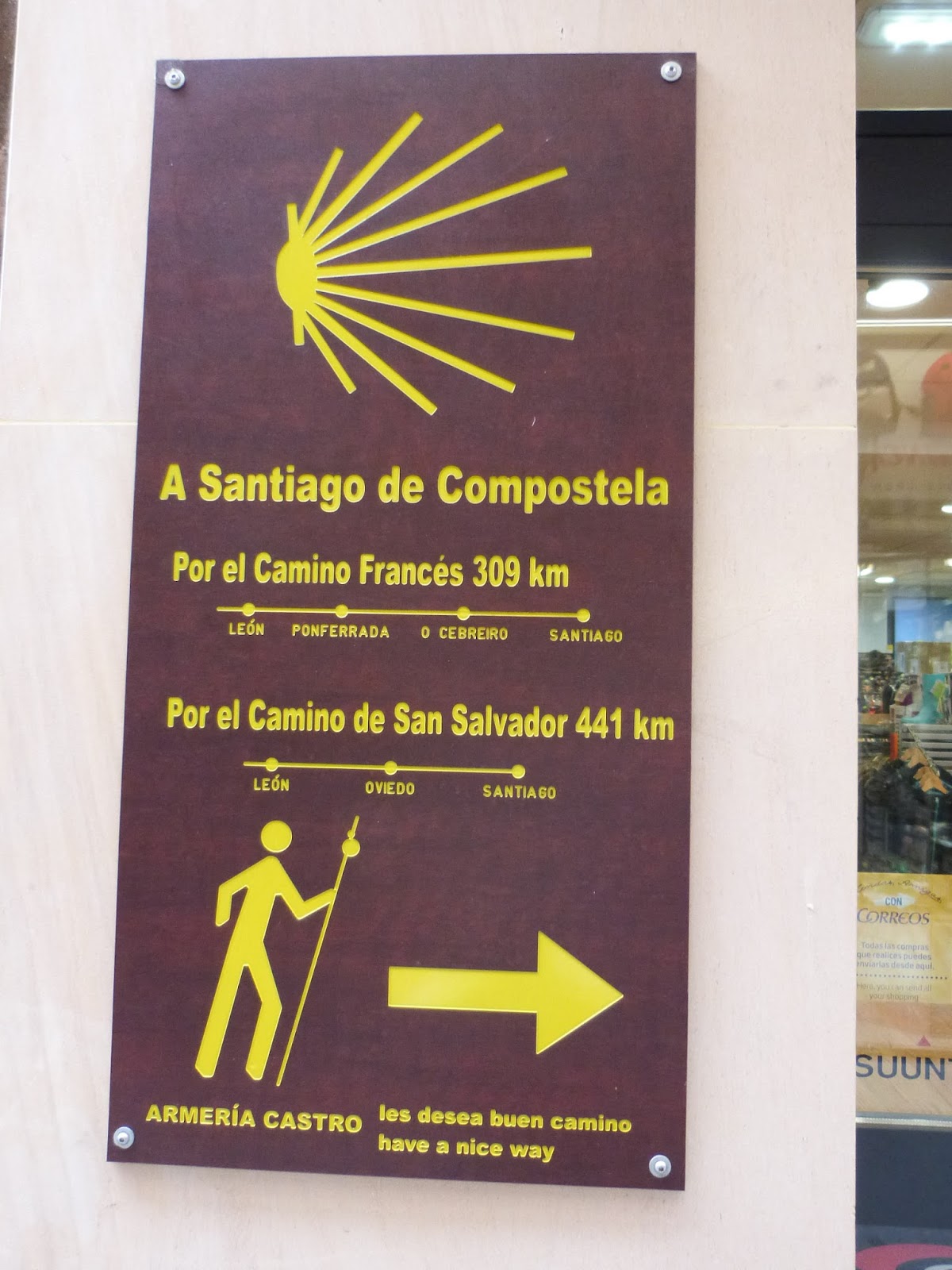 Mein Jakobsweg León La Virgen del Camino