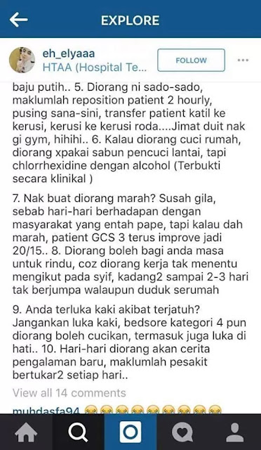Jururawat Cun Ini Bagi 10 Sebab Untuk Mengahwini Staff Nurse. Antaranya... Jururawat Cun Ini Bagi 10 Sebab Untuk Mengahwini Staff Nurse. Antaranya...