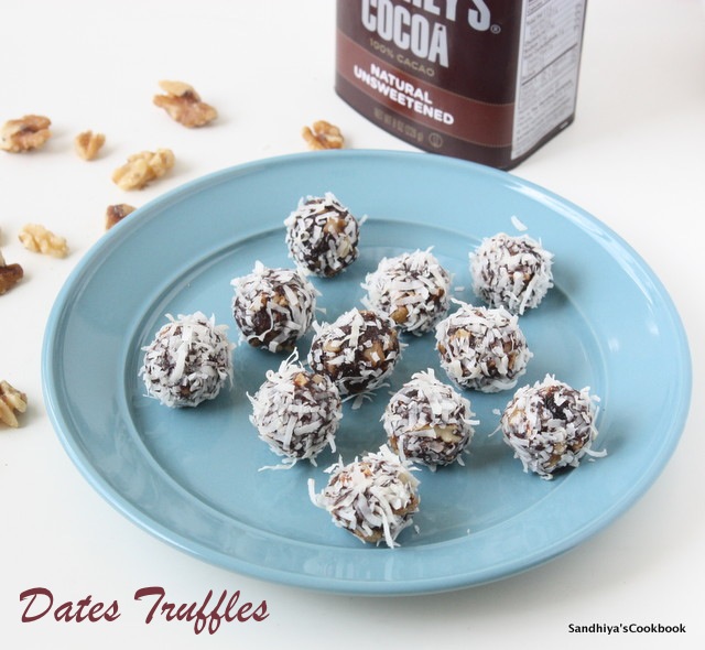 Sandhiya's Cookbook Dates Truffles Dates Nuts Truffles Truffles Recipe