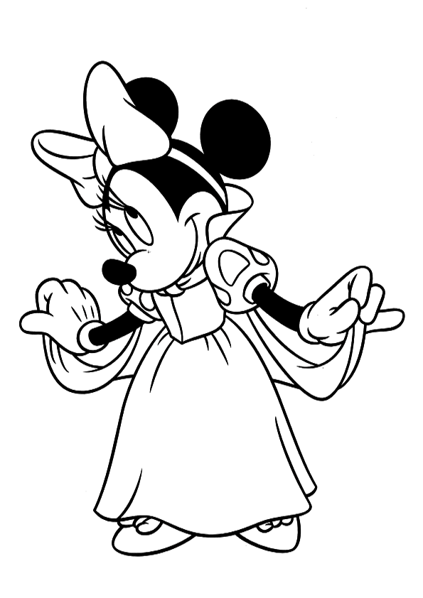 Minnie mouse disfrazada de Cenicienta 