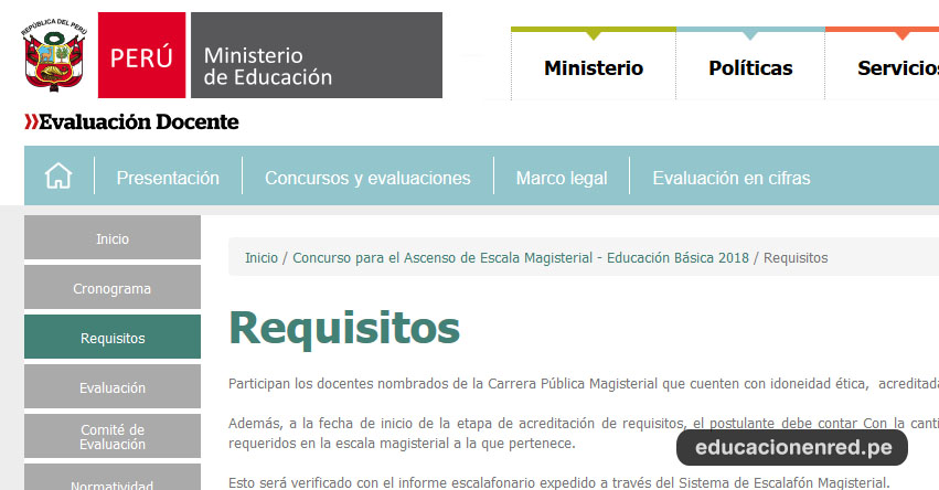 MINEDU: Requisitos para el Concurso de Ascenso de Nivel 2018 - www.minedu.gob.pe MINEDU: Requisitos para el Concurso de Ascenso de Nivel 2018 - www.minedu.gob.pe