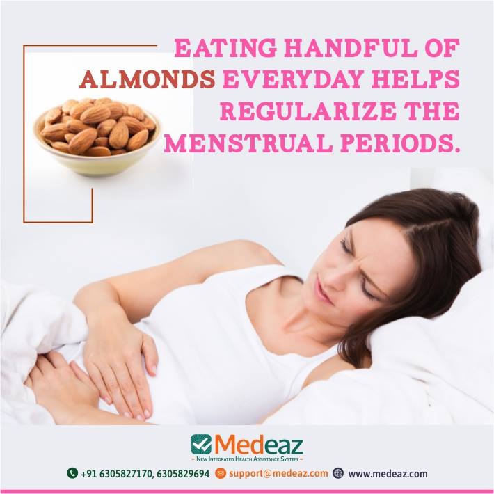 Almond's Every Day Helps Regularize The Menstrual Periods