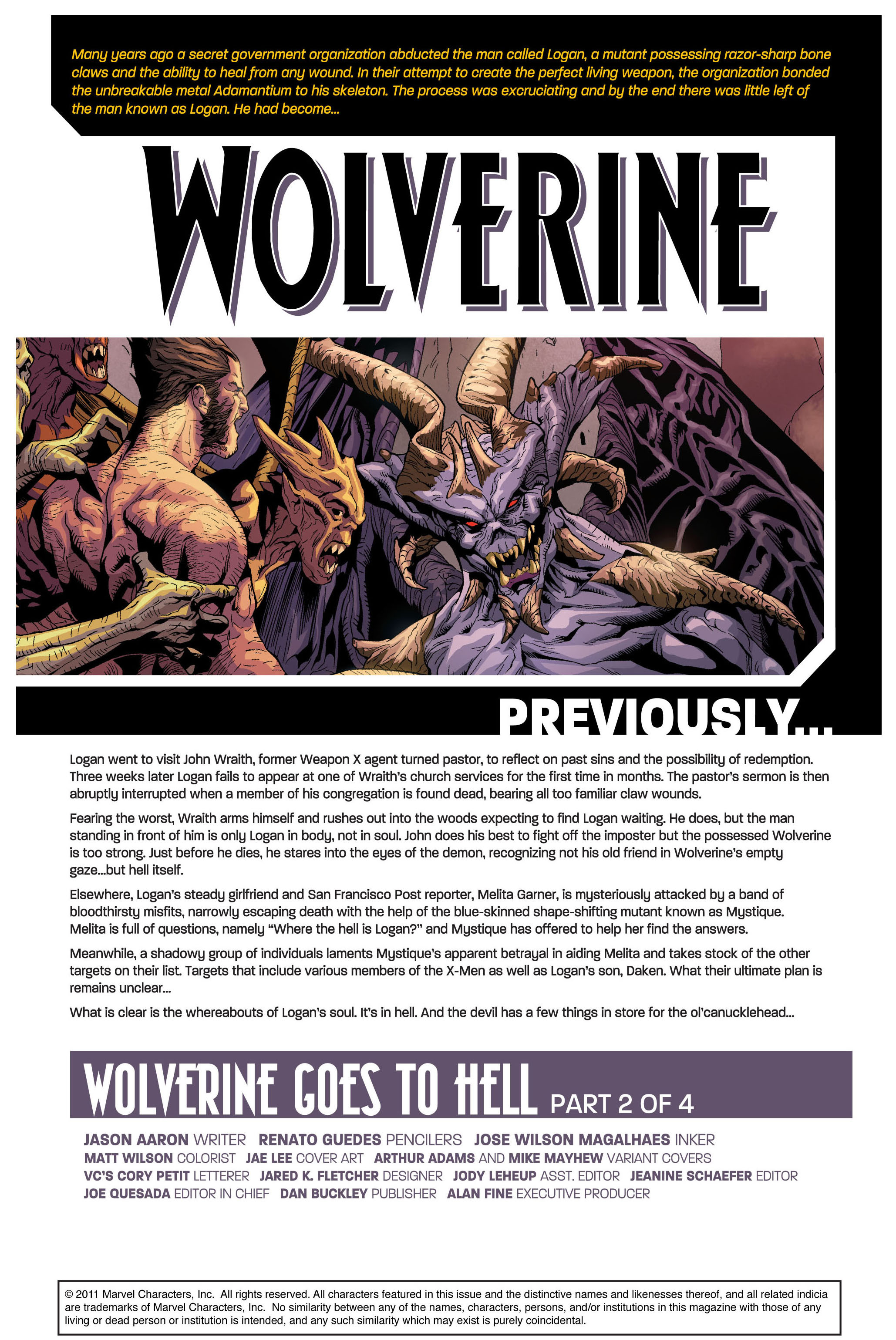 Read online Wolverine (2010) comic -  Issue #2 - 2