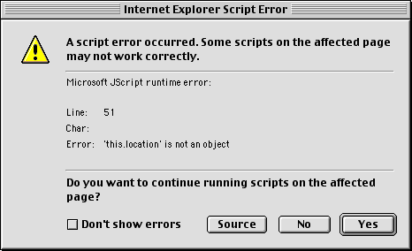 Runtime error: 'this.location' is not an object