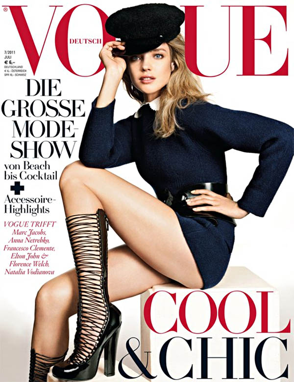 NATALIA VODIANOVA PORTADA DE VOGUE JULIO. EDICIÓN ALEMANA. DIVINA ¡¡