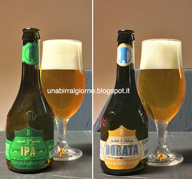 UNA BIRRA AL GIORNO Birra del IPA Italian Pale Ale & Dorata