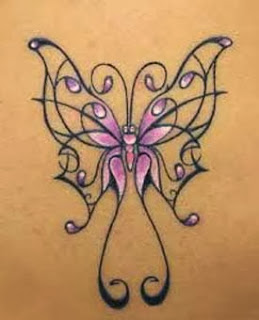 Tatuagens de borboletas na virilha