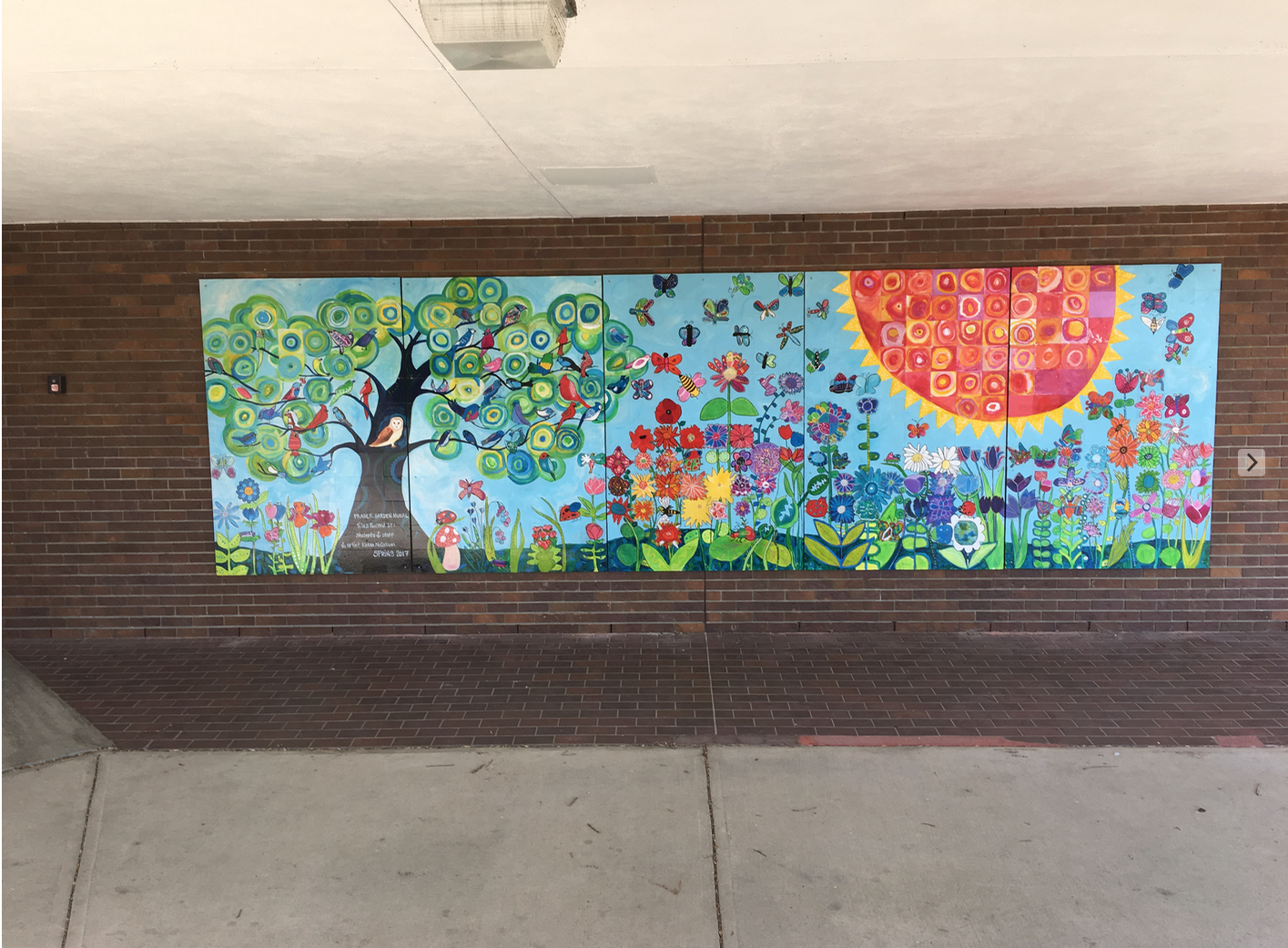 karenmccallum FRASER ELEMENTARY SCHOOL EXTERIOR MURAL