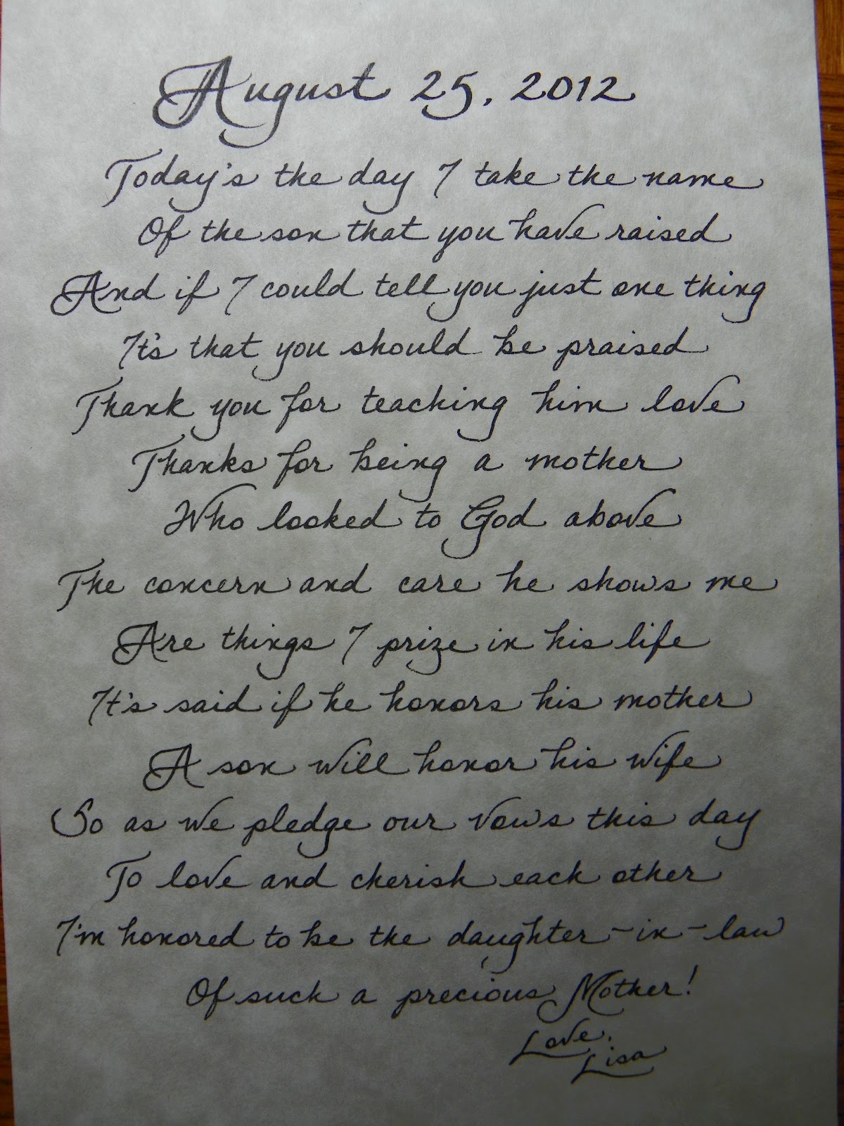 A Place For Lettering An Original Love Poem