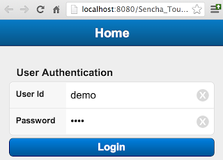 Sencha Touch auto login example