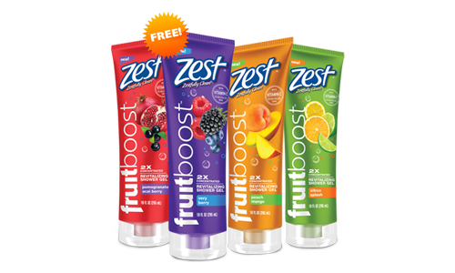 FREE Zest Fruitboost Shower Gel