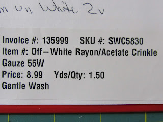 Simplicity 7176 Top Off-White Crinkle Gauze Version 2 www.sewplus.blogspot.com