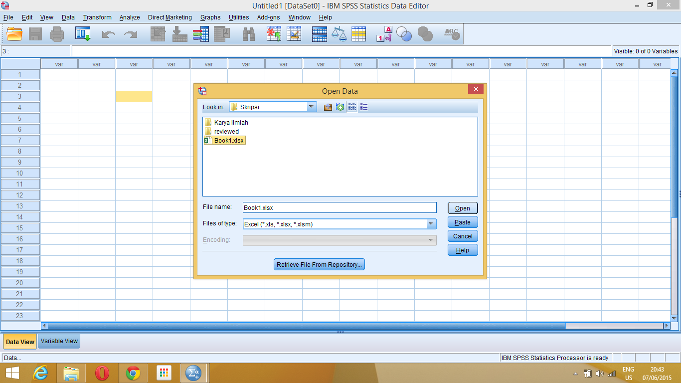 Cara Memindahkan Data Dari Excel Ke Spss Sumber Berbagi Data