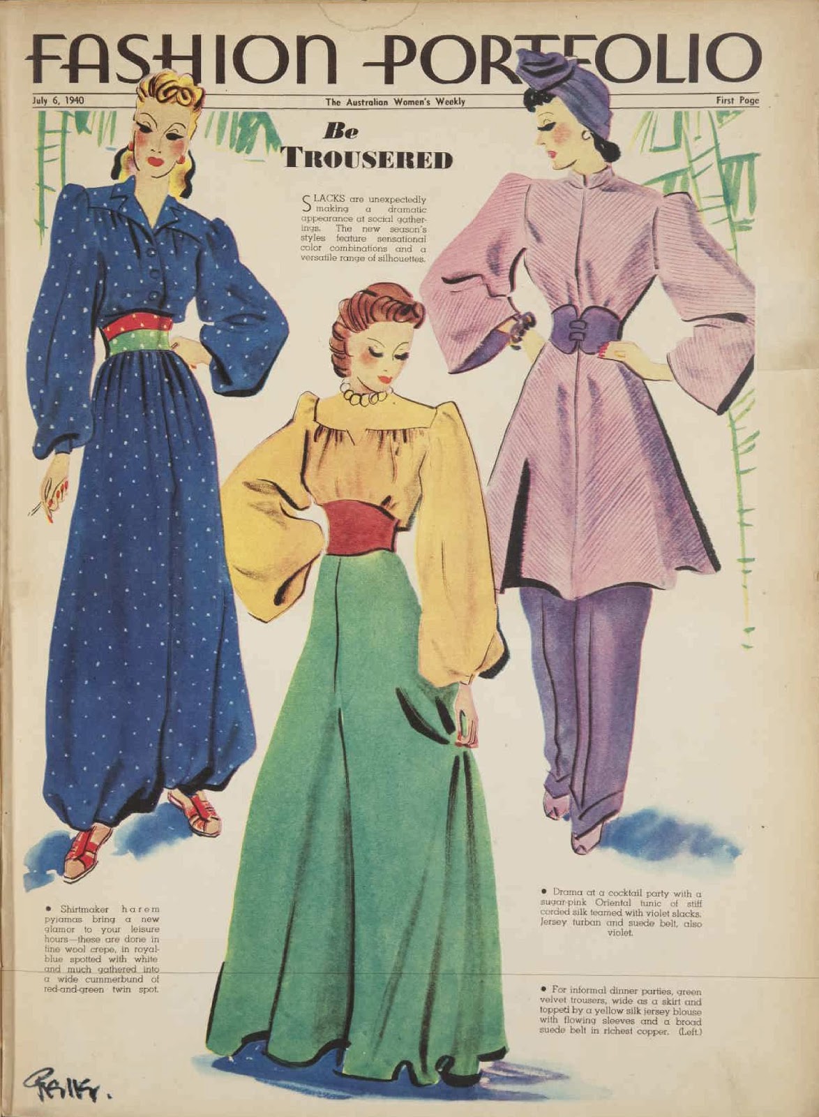 Australian Women's Weekly July 6 1940 Be Trousered