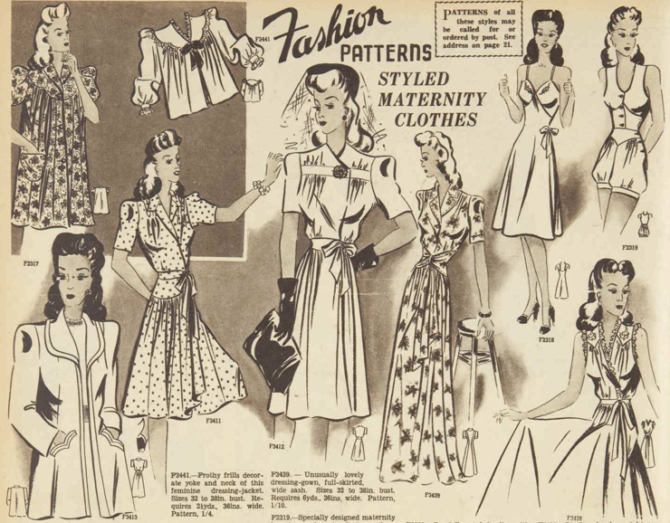 Just Skirts and Dresses: vintage maternity fashion - how did they do it?