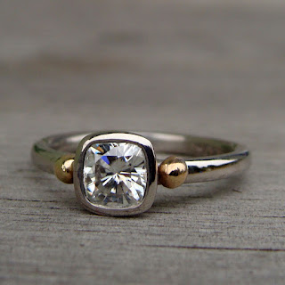 palladium engagement ring