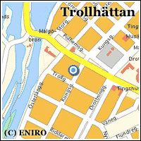 Karta över Trollhättan Bild | Karta över Sverige, Geografisk, Fysisk