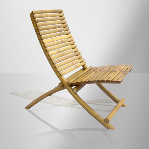 Desain kursi santai berbahan bambu