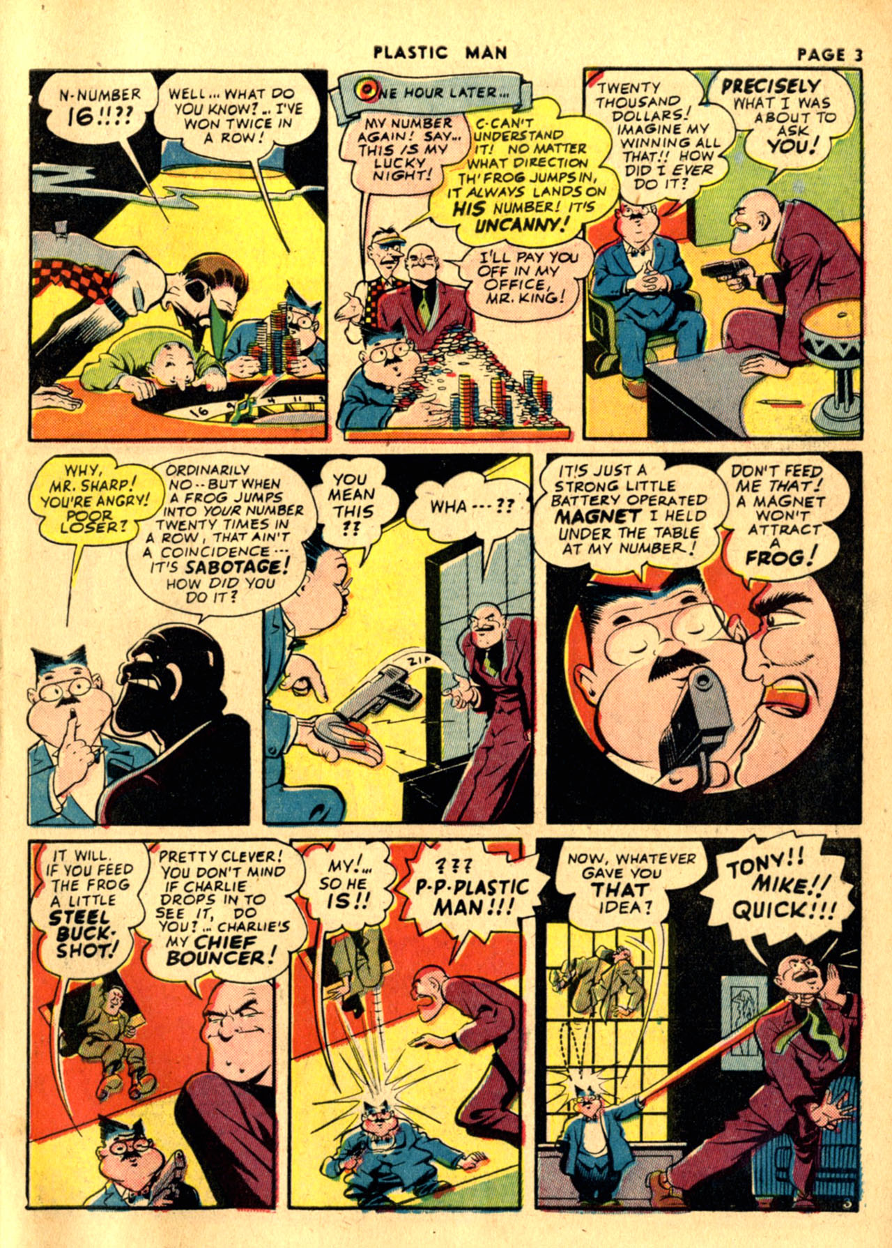 Read online Plastic Man (1943) comic -  Issue #1 - 5