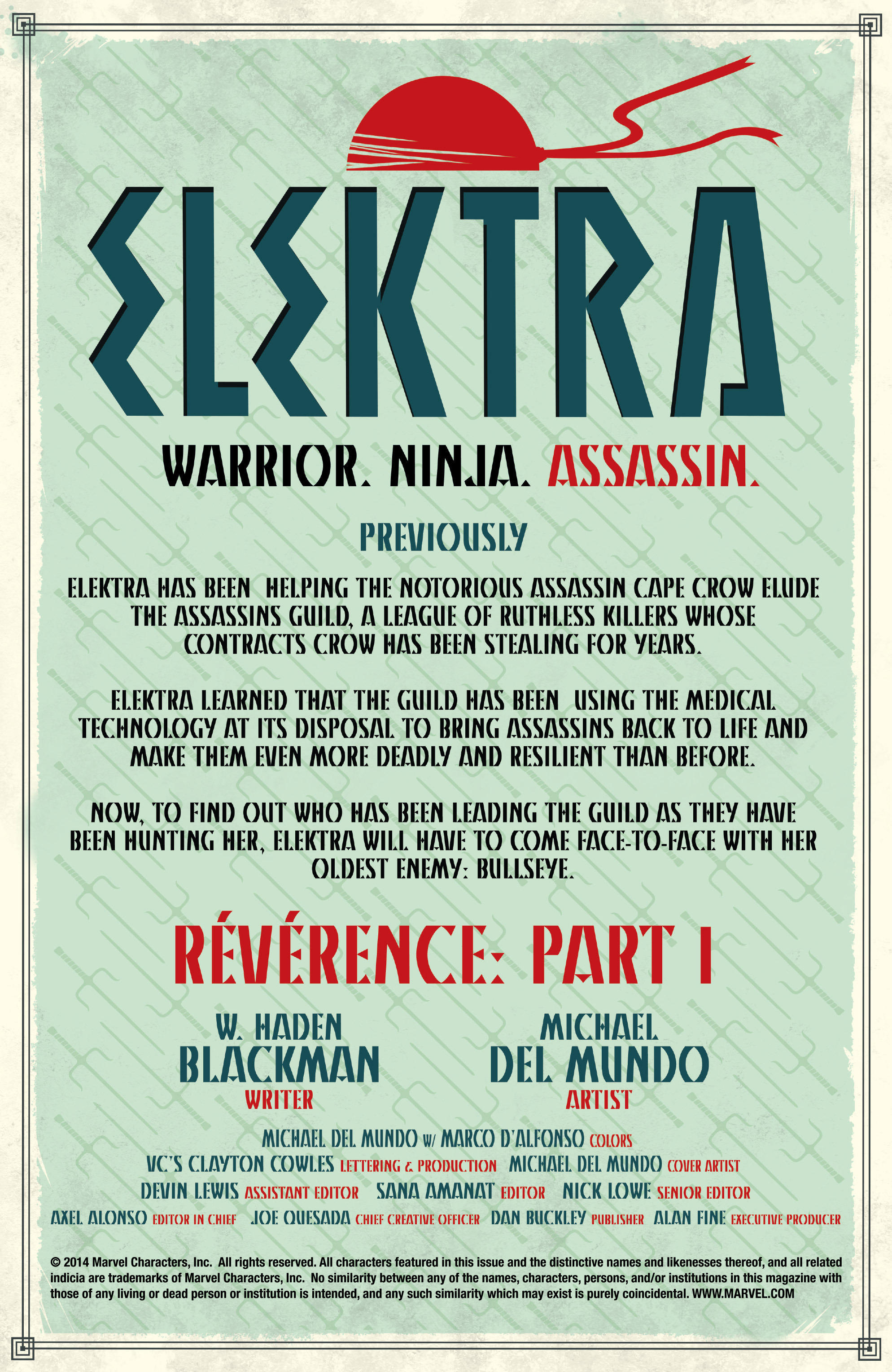 Read online Elektra (2014) comic -  Issue #8 - 2