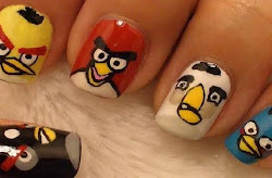 angry nail birds bird nails designs