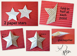 paper 3d star stars diy christmas decorations craftaphile fold tree glue origami folded point podge need mod craft cardboard via