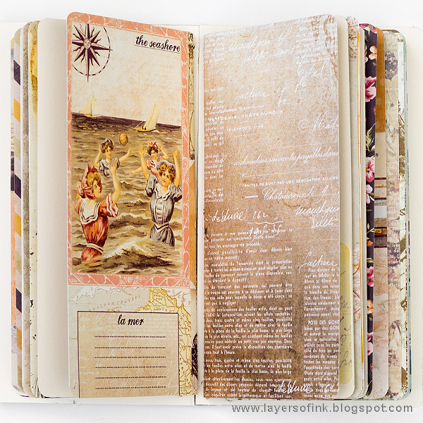 Layers of ink - Seaside Journal Tutorial by Anna-Karin with the Sizzix Journal Die by Eileen Hull