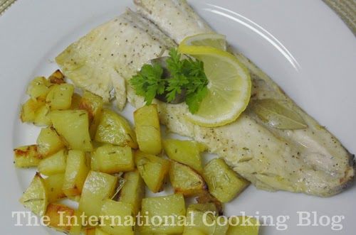 Simple Oven Trout Filets with Roasted Potato