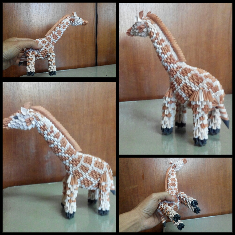 OnOy Origami Paper craft 3d origami giraffe tutorial