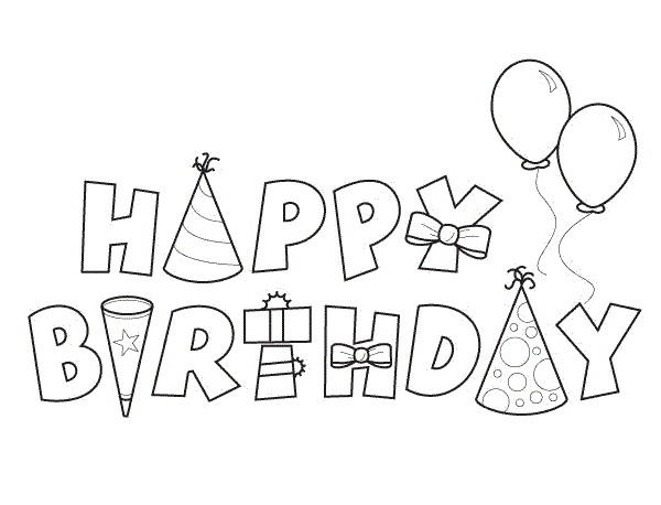 teacher happy birthday coloring pages - photo #28
