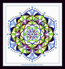 Colouring With Cats  Mandala #86 ©BionicBasil®  Coloured by Cathrine Garnell 28-4-19