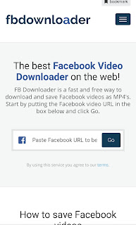 cara menyimpan video dari facebook melalui FBDownloader.net cara menyimpan video dari facebook
