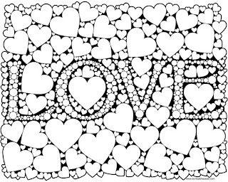 love coloring page for adults in jpg and transparent png format #adultcoloring