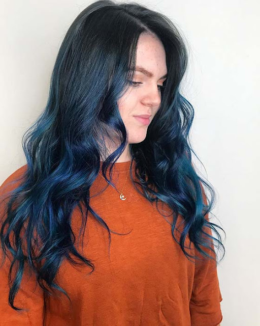 21 Stunning Blue Black Hairstyles Ideas To Rock In Asap Fashionuki