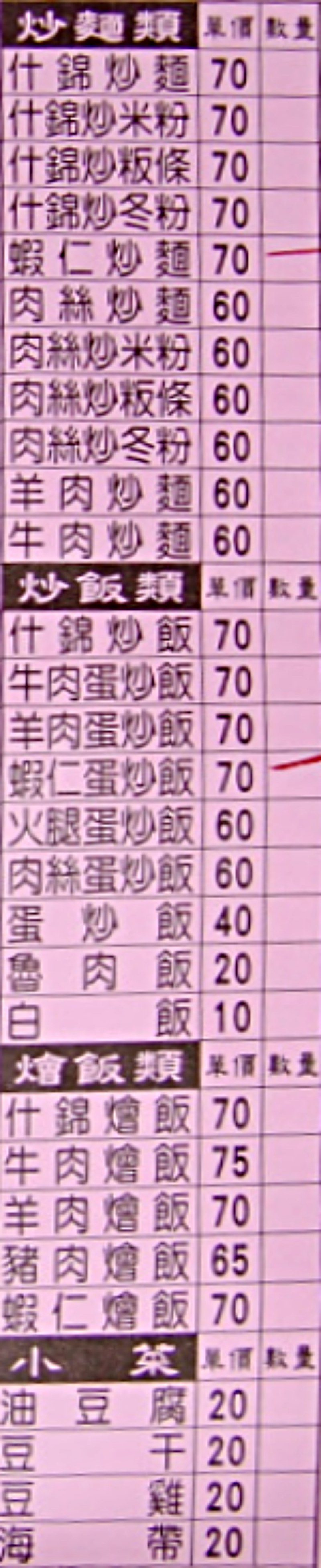 阿治什錦麵