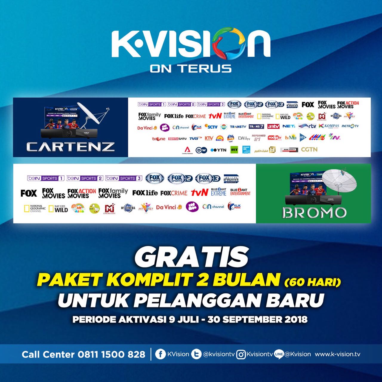 Berlangganan K Vision Dan Harga Perangkat K Vision Bromo C Band Telah Tersedia Untuk Daerah Aceh Medan Pontianak Batam Jakarta Surabaya Denpasar Pekanbaru Menado Bali Palembang Banjarmasin Bogor Ntt Papua Sulawesi Seluruh Wilayah