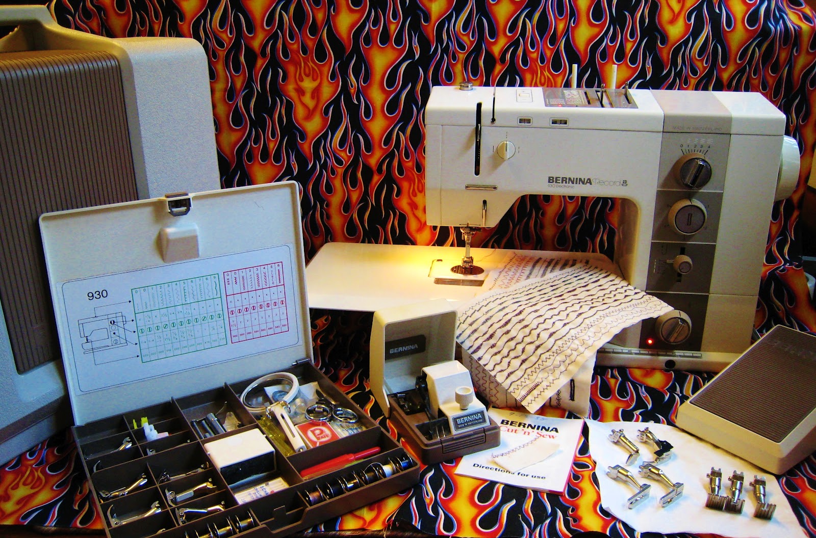 The Vintage Seamstress Bernina 930 Loaded starts on Ebay tonight...