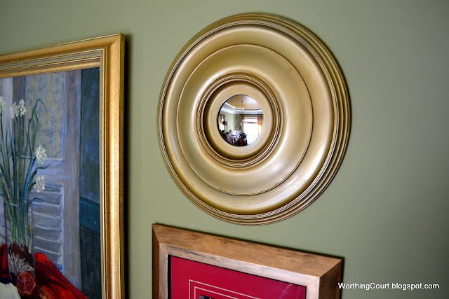 how to make your own convex mirror via Worthing Court blog