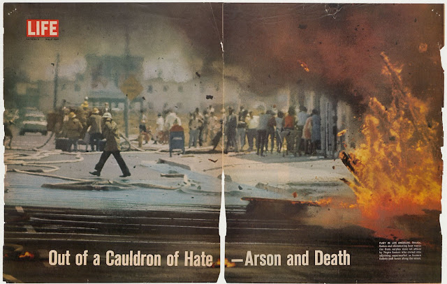 Arson and Street War, Life magazine, August 27, 1965 Courtesy California ephemera collection, UCLA Library Special Collections