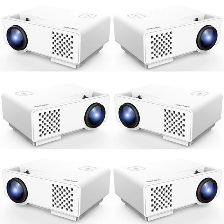 DBPOWER Vid Projectors: Portable Multimedia Home Theater Video LED Projector - 1200 Lumens