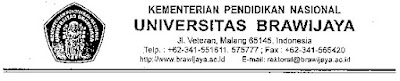 kop surat universitas brawijaya