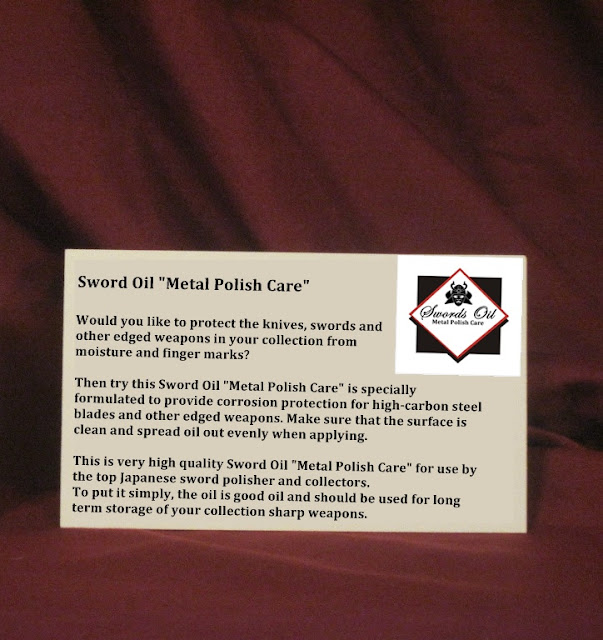 Katana Sword Gallery Sword Oil "Metal Polish Care"