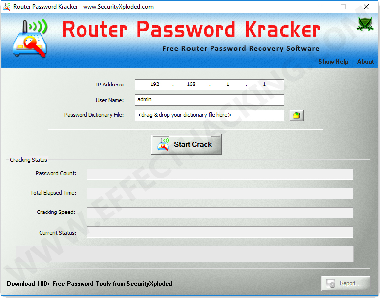 Router Password Kracker Snapshot