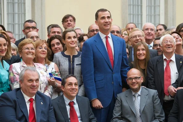 King Felipe and Queen Letizia attended a meeting t Palacio de El Pardo