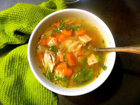 11 Healthy Soups: Italian Style Roasted Chicken and Orzo Soup - Slice of Southern