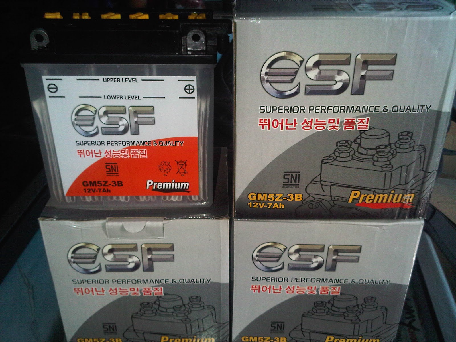 ACCU MOTOR ESF Distributor Sparepart Sepeda Motor Murah