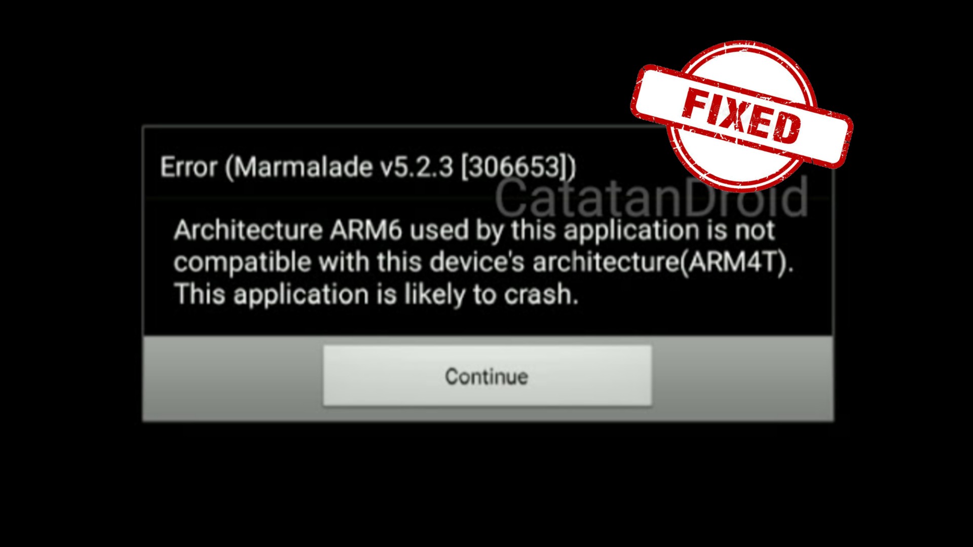 Cara Fix Error Marmalade v5.2.3 ARM4T di Game PES 2012 Nougat