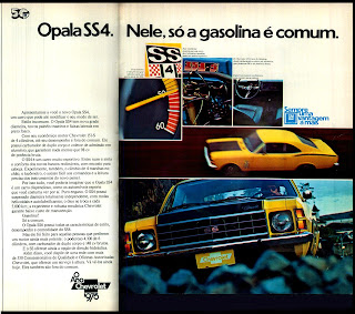 propaganda Chevrolet Opala SS4 - 1975. brazilian advertising cars in the 70. os anos 70. história da década de 70; Brazil in the 70s; propaganda carros anos 70; Oswaldo Hernandez;