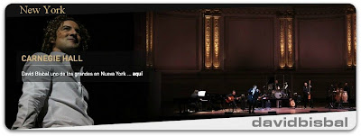 David Bisbal uno de los grandes en el Carnegie Hall de New York