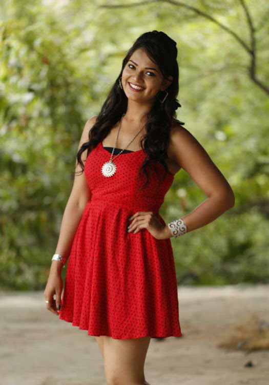 Ashwini Telugu Movie Actress in Red Sizzling Photoshoot